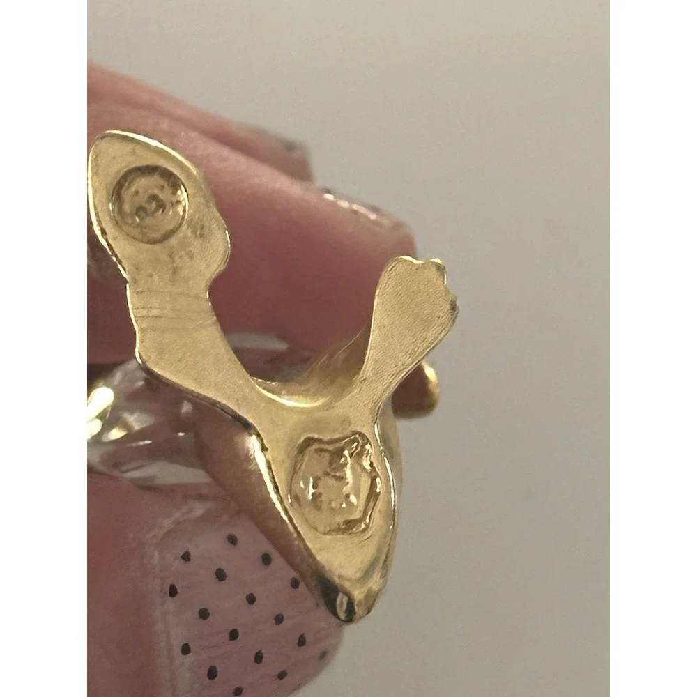 VTG Lencia Austria Star Collection Swarovski‎ Crystal Gold Plated Mother Penguin